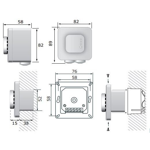 Viedais zemapmetuma temperatūras un mitruma sensors-kontrolieris | 0…50°C | 0-95%rH | 0-10VDC/0-20mA/PWM | Modbus RTU | 85-264VAC | IP30 | Sentera Controls | FCTH8 1 Viedais zemapmetuma temperatūras un mitruma sensors-kontrolieris | 0…50°C | 0-95%rH | 0-10VDC/0-20mA/PWM | Modbus RTU | 85-264VAC | IP30 | Sentera Controls | FCTH8 1