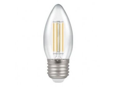 Filament lemputė E27 | 4W | 3000K | 470lm | C35 Filament lemputė E27 | 4W | 3000K | 470lm | C35