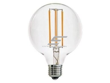 Filament lemputė E27 | 8W | 3000K | 800lm | G125