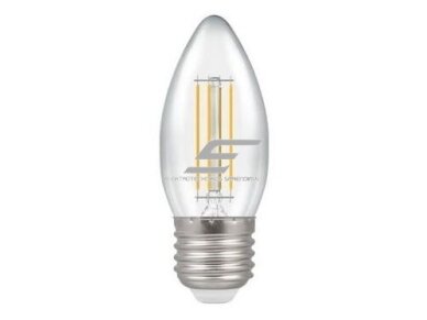 Filament lemputė E27 | 4W | 3000K | 470lm | C35