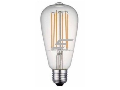 Filament lemputė E27 | 8W | 3000K | 800lm | ST64