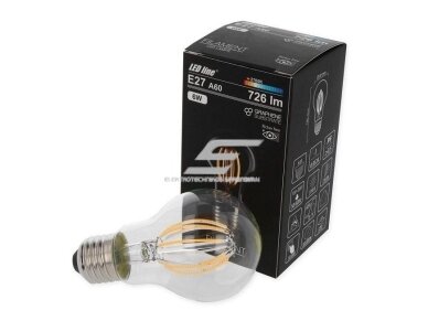 Filament LED lemputė E27 | 6W | 2700K | 806lm | A60 | LED line | 5901583249105
