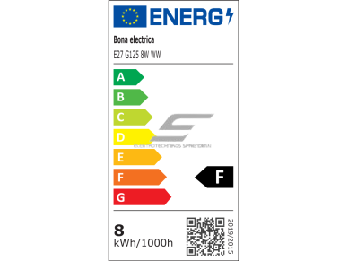 Filament lemputė E27 | 8W | 3000K | 800lm | G125 1 Filament lemputė E27 | 8W | 3000K | 800lm | G125 1