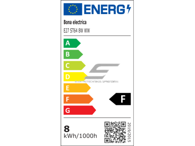 Filament lemputė E27 | 8W | 3000K | 800lm | ST64 1