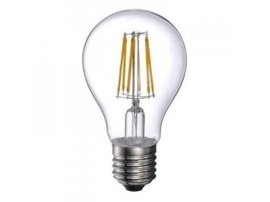 Filament lemputė E27 | 8W | 3000K | 800lm | A60