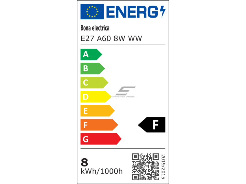 Filament lemputė E27 | 8W | 3000K | 800lm | A60 1