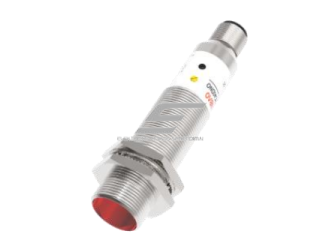 Fotoelektrinis jutiklis su fono slopinimu | 100mm | M18 | 10-30VDC | NO+NC | NPN | M12 | nikelio-vario korpusas | raudonų LED spindulių | IP67