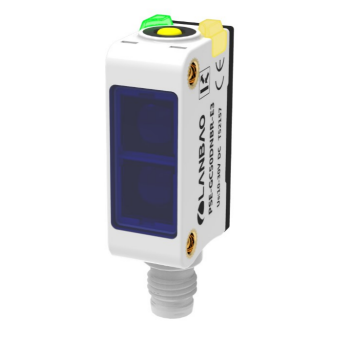 Photoelectric sensor | polarized | for transparent object detection | 500mm | 32,5x20x12mm | 10-30VDC | NO/NC | PNP | M8 | ABS | blue light beam | IP67