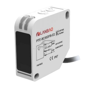 Photoelectric diffuse sensor | 2000mm | 50x50x18mm | 24-240VAC/DC | 2m cable | ABS | infrared LED | IP67 Photoelectric diffuse sensor | 2000mm | 50x50x18mm | 24-240VAC/DC | 2m cable | ABS | infrared LED | IP67