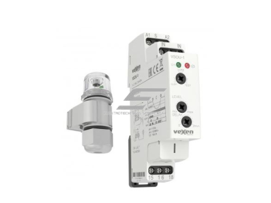 Modulinė foto relė | prieblandos jungiklis su išoriniu jutikliu | 16 A | 230 V AC | 1–50 000 lx | 1CO | jutiklis IP56 | DIN | VEXEN | VSOU-1 Modulinė foto relė | prieblandos jungiklis su išoriniu jutikliu | 16 A | 230 V AC | 1–50 000 lx | 1CO | jutiklis IP56 | DIN | VEXEN | VSOU-1