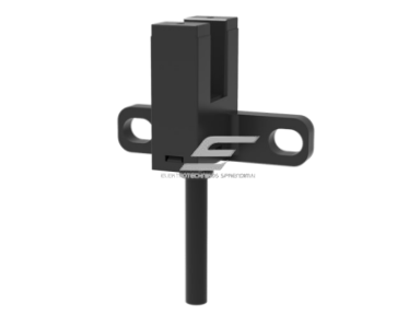 Fotoelektrinis jutiklis | nutraukiamo spindulio | U formos | šakutės tipo | 5mm | 26x18,1x13,7mm | 5-24VDC | NO/NC | PNP | 5cm kabelis + 4 kontaktų jungtis | PBT | infraraudonųjų LED spindulių | IP64