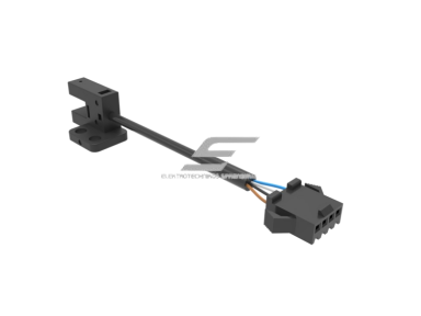 Fotoelektrinis jutiklis | nutraukiamo spindulio | U formos | šakutės tipo | 5mm | 21,3x13,7x13mm | 5-24VDC | NO/NC | NPN | 5cm kabelis + 4 kontaktų jungtis | PBT | infraraudonųjų LED spindulių | IP64
