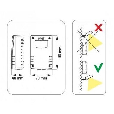 Photo relay with built-in sensor | wall-mounted | with timer 1–8 h | up to 1200 W | 230 V AC | 3–500 lx | IP44 | Design Light | WYL-CR-M2-SZ-01 Photo relay with built-in sensor | wall-mounted | with timer 1–8 h | up to 1200 W | 230 V AC | 3–500 lx | IP44 | Design Light | WYL-CR-M2-SZ-01