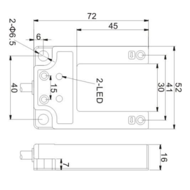 Fotoelektriline andur | Katkestatud kiire tüüp | U-kujuline | 30mm | 72x52x16mm | 10-30VDC | NO/NC | PNP | 2m kaabel | alumiiniumkorpus | Infrapuna LED kiir | IP60 Fotoelektriline andur | Katkestatud kiire tüüp | U-kujuline | 30mm | 72x52x16mm | 10-30VDC | NO/NC | PNP | 2m kaabel | alumiiniumkorpus | Infrapuna LED kiir | IP60