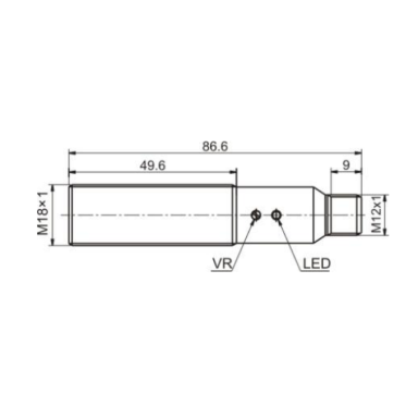 Fotoelektriline andur taustasignaali mahasurumisega | 100 mm | M18 | 10–30VDC | NO+NC | PNP | M12 | nikli-vase korpus | punane LED-kiir | IP67 Fotoelektriline andur taustasignaali mahasurumisega | 100 mm | M18 | 10–30VDC | NO+NC | PNP | M12 | nikli-vase korpus | punane LED-kiir | IP67