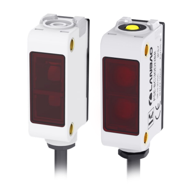 Fotoelektriskais sensors | Pārtraukta stara tips | Raidītājs + uztvērējs | 5000mm | 32,5x20x12mm | 10-30VDC | NO/NC | NPN | 2m kabelis | ABS | Sarkanās gaismas stars | IP67