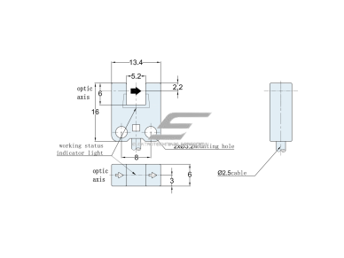 Fotoelektrinis jutiklis | nutraukiamo spindulio | U formos | šakutės tipo | 5mm | 16x13,4x6mm | 5-24VDC | NO/NC | NPN | 1m kabelis | PP | infraraudonųjų LED spindulių | IP65 2 Fotoelektrinis jutiklis | nutraukiamo spindulio | U formos | šakutės tipo | 5mm | 16x13,4x6mm | 5-24VDC | NO/NC | NPN | 1m kabelis | PP | infraraudonųjų LED spindulių | IP65 2