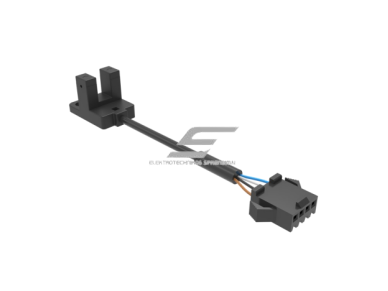 Fotoelektrinis jutiklis | nutraukiamo spindulio | U formos | šakutės tipo | 5mm | 20,6x14,6x13,4mm | 5-24VDC | NO/NC | NPN | 5cm kabelis + 4 kontaktų jungtis | PBT | infraraudonųjų LED spindulių | IP64