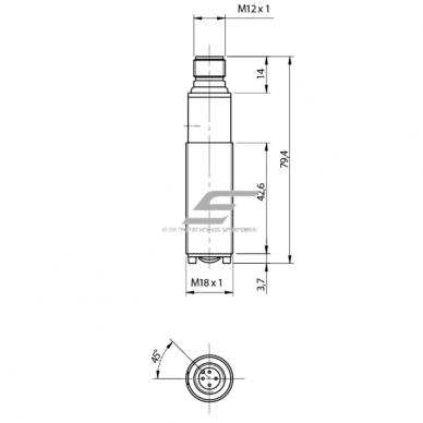 Fotoelektriline andur | 300mm | 10–30VDC | IP67 | PNP | NO+NC | FARW/BP-1E 1 Fotoelektriline andur | 300mm | 10–30VDC | IP67 | PNP | NO+NC | FARW/BP-1E 1