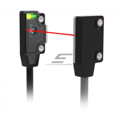 Photoelectric sensor | Through-beam type | Transmitter + receiver | 500mm | 19,5x10,2x3,8mm | 10-30VDC | NO | PNP | 2m cable | PBT | red beam | IP65 Photoelectric sensor | Through-beam type | Transmitter + receiver | 500mm | 19,5x10,2x3,8mm | 10-30VDC | NO | PNP | 2m cable | PBT | red beam | IP65