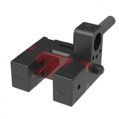 Photoelectric sensor | Through-beam type | U-shaped | 5mm | 13,4x12,5x11,7mm | 5–24VDC | NO/NC | NPN | 1m cable | PP | Infrared LED beam | IP65 1