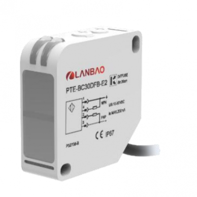 Czujnik fotoelektryczny | polaryzowany | do wykrywania przezroczystych obiektów | 5000mm | 50x50x18mm | 24-240VAC/DC | kabel 2m | ABS | czerwone światło LED | IP67 Czujnik fotoelektryczny | polaryzowany | do wykrywania przezroczystych obiektów | 5000mm | 50x50x18mm | 24-240VAC/DC | kabel 2m | ABS | czerwone światło LED | IP67