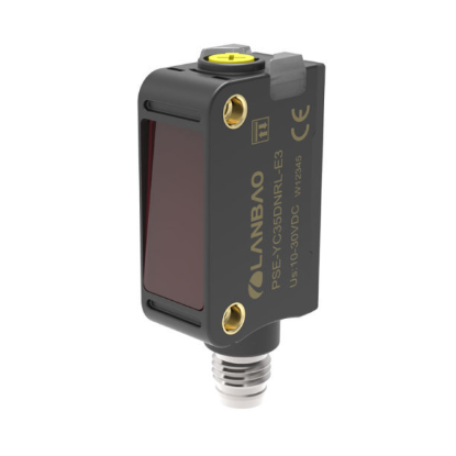 Photoelectric sensor with background suppression | 350mm | 32,5x20,7x10,6mm | 10-30VDC | NO+NC | PNP | M8 | ABS | red laser | IP67