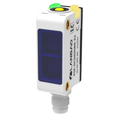 Czujnik fotoelektryczny | spolaryzowany | do wykrywania przezroczystych obiektów | 2000mm | 32,5x20x12mm | 10-30VDC | NO/NC | PNP | M8 | ABS | niebieska wiązka światła | IP67 Czujnik fotoelektryczny | spolaryzowany | do wykrywania przezroczystych obiektów | 2000mm | 32,5x20x12mm | 10-30VDC | NO/NC | PNP | M8 | ABS | niebieska wiązka światła | IP67
