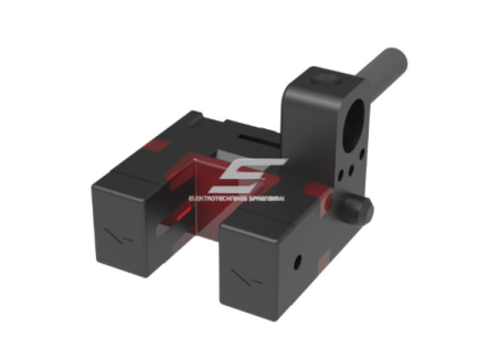 Fotoelektrinis jutiklis | nutraukiamo spindulio | U formos | šakutės tipo | 5mm | 13,4x12,5x11,7mm | 5-24VDC | NO/NC | NPN | 1m kabelis | PP | infraraudonųjų LED spindulių | IP65 1