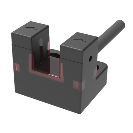 Czujnik fotoelektryczny | Typ przerywanej wiązki | W kształcie litery U | 5mm | 13,4x12,6mm | 5–24VDC | NO/NC | NPN | Kabel 1m | PP | Wiązka podczerwieni LED | IP65 1