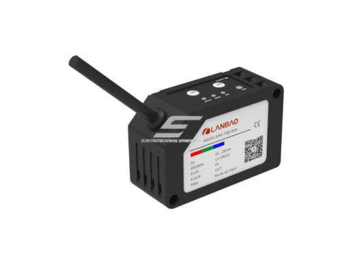 Spalvų žymėjimų atpažinimo jutiklis | 18-285mm | 50x32x21mm | 24VDC | NPN | 2m kabelis | PBT | RGB spindulių