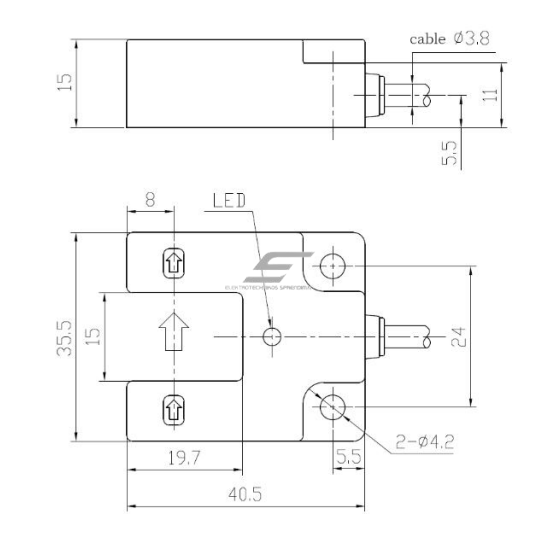 Fotoelektriline andur | Katkestatud kiire tüüp | U-kujuline | 5mm | 40x35x15mm | 10-30VDC | NO | PNP | 2m kaabel | PBT | Infrapuna LED kiir | IP64 1 Fotoelektriline andur | Katkestatud kiire tüüp | U-kujuline | 5mm | 40x35x15mm | 10-30VDC | NO | PNP | 2m kaabel | PBT | Infrapuna LED kiir | IP64 1