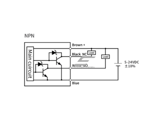 Fotoelektrinis jutiklis | nutraukiamo spindulio | U formos | šakutės tipo | 5mm | 13,4x12,6mm | 5-24VDC | NO/NC | NPN | 5cm kabelis + 4 kontaktų jungtis | PBT | infraraudonųjų LED spindulių | IP64 4