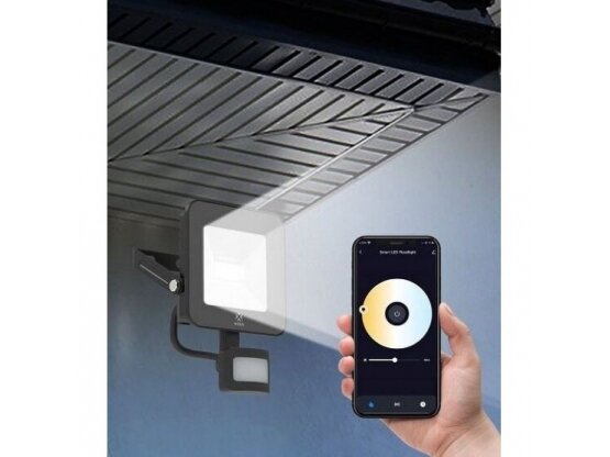 Išmanus LED prožektorius su PIR judesio jutikliu | davikliu | 20W | 230VAC | 2700K-6500K | 1600lm | CCT | su 1,5m kabeliu | IP44 | Wi-Fi | TUYA | Smart Life | WOOX | R5113 2 Išmanus LED prožektorius su PIR judesio jutikliu | davikliu | 20W | 230VAC | 2700K-6500K | 1600lm | CCT | su 1,5m kabeliu | IP44 | Wi-Fi | TUYA | Smart Life | WOOX | R5113 2