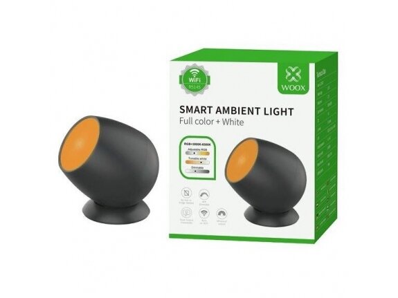 Išmanus foninis LED šviestuvas | 2,2W | USB-C 5V | 3000-6500K | 210lm | RGB+CCT | su 1m kabeliu | IP20 | Wi-Fi | TUYA  | Smart Life | WOOX | R5145 | 8435606715010 2