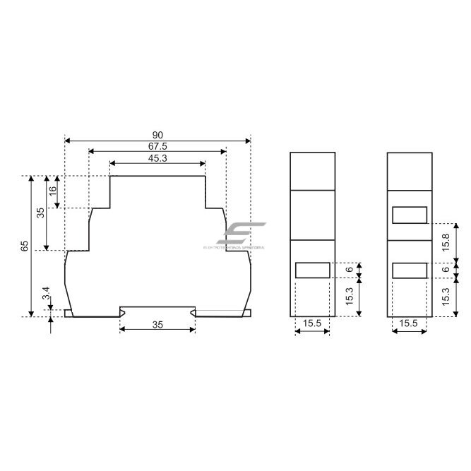 Foto relejs ar sensoru | 16A | 230VAC | 1-50000Lux | IP40 | Eti SOU-1 002470011 4 Foto relejs ar sensoru | 16A | 230VAC | 1-50000Lux | IP40 | Eti SOU-1 002470011 4