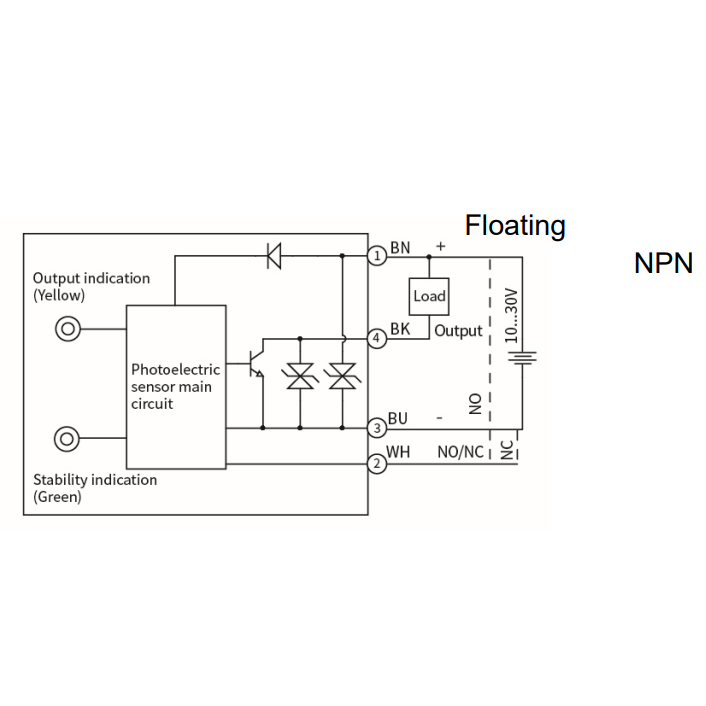 Fotoelektriline difuusandur | 1000mm | M18 | 10-30VDC | NO/NC | NPN | 2m kaabel | nikli-vask korpus | infrapuna | IP67 2 Fotoelektriline difuusandur | 1000mm | M18 | 10-30VDC | NO/NC | NPN | 2m kaabel | nikli-vask korpus | infrapuna | IP67 2