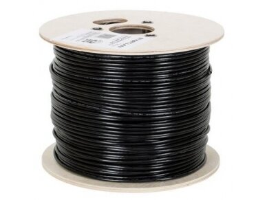 FTP Kabelis | CAT5e | 4x2x0,5 | ekranuotas | varinis | viengyslis | atsparus UV | lauko sąlygoms | 1m | juodas 1 FTP Kabelis | CAT5e | 4x2x0,5 | ekranuotas | varinis | viengyslis | atsparus UV | lauko sąlygoms | 1m | juodas 1