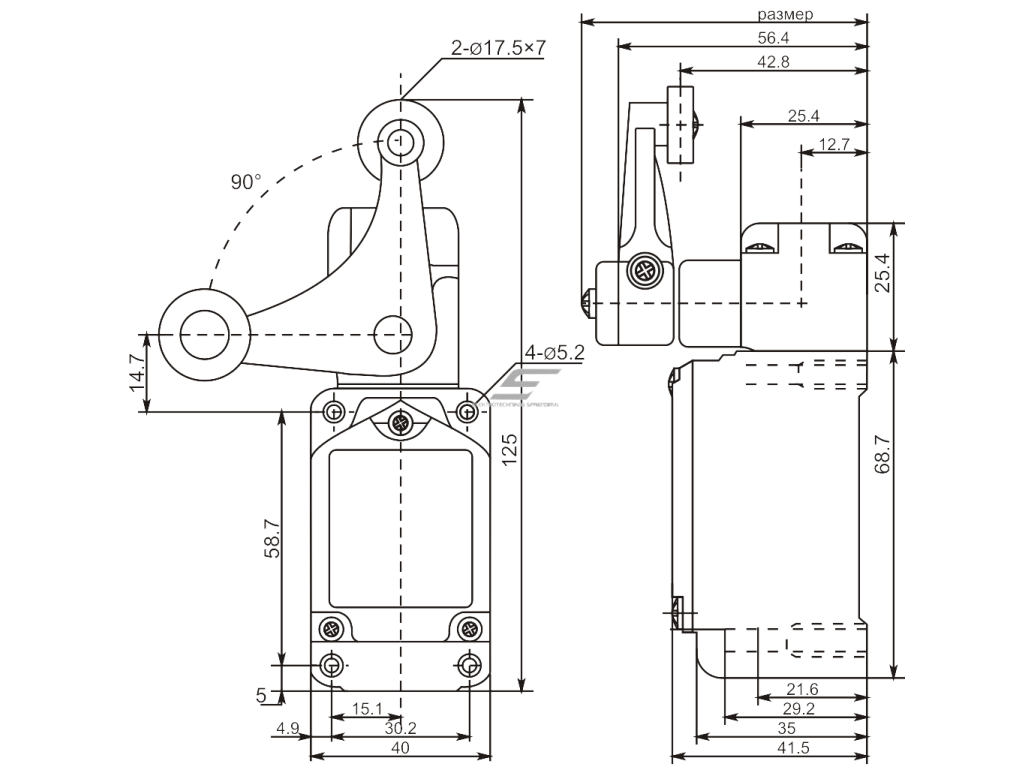 Mechaninis galinės padėties (galinukas) jungiklis su ratuku | 1NO+1NC | IP67 | metalinis | FLS 15M34 | Promfactor Baltic | FLS15M3467 | 4779040159363 1 Mechaninis galinės padėties (galinukas) jungiklis su ratuku | 1NO+1NC | IP67 | metalinis | FLS 15M34 | Promfactor Baltic | FLS15M3467 | 4779040159363 1