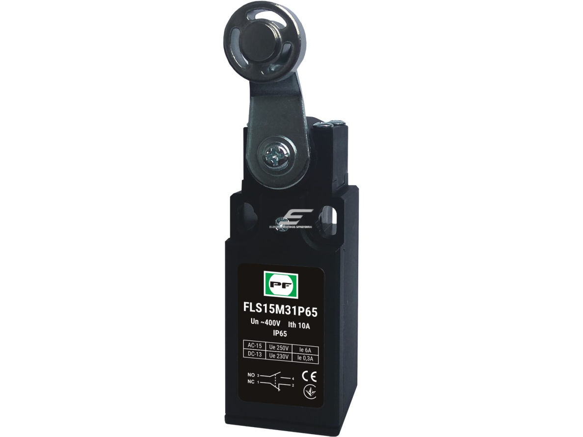 Mechaninis galinės padėties (galinukas) jungiklis su ratuku | 1NO+1NC | IP65 | plastikinis | FLS 15M31Р | Promfactor Baltic | FLS15M31P65 | 4779040159271 Mechaninis galinės padėties (galinukas) jungiklis su ratuku | 1NO+1NC | IP65 | plastikinis | FLS 15M31Р | Promfactor Baltic | FLS15M31P65 | 4779040159271