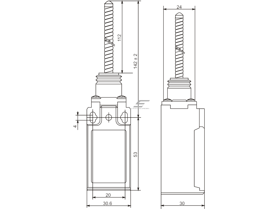 Mechaninis galinės padėties (galinukas) jungiklis su svirtele | 1NO+1NC | IP65 | plastikinis | FLS 15M41Р | Promfactor Baltic | FLS15M41P65 | 4779040159301 1 Mechaninis galinės padėties (galinukas) jungiklis su svirtele | 1NO+1NC | IP65 | plastikinis | FLS 15M41Р | Promfactor Baltic | FLS15M41P65 | 4779040159301 1