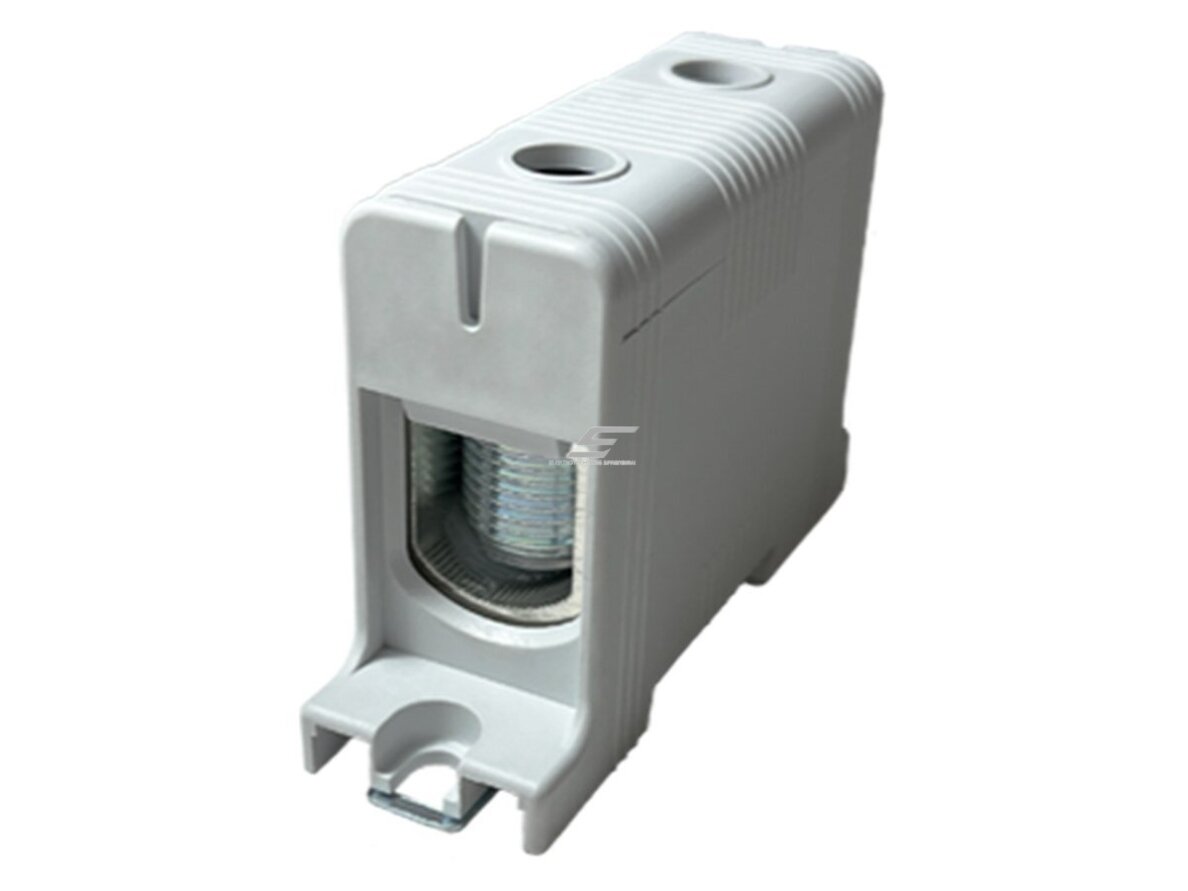 Galios paskirstymo gnybtas | 1P | 320/290 A (Cu/Al) | Cu 35–150 mm² / Al 35–150 mm² | 1000 V AC | DIN 35 / plokštė | pilkas (L) | Promfactor Baltic | FT1150F