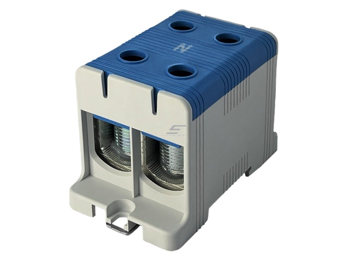Galios paskirstymo gnybtas | 2P | 320/290 A (Cu/Al) | Cu 35–150 mm² / Al 35–150 mm² | 1000 V AC | DIN 35 / plokštė | mėlynas (N) | Promfactor Baltic | FT1150N2 Galios paskirstymo gnybtas | 2P | 320/290 A (Cu/Al) | Cu 35–150 mm² / Al 35–150 mm² | 1000 V AC | DIN 35 / plokštė | mėlynas (N) | Promfactor Baltic | FT1150N2
