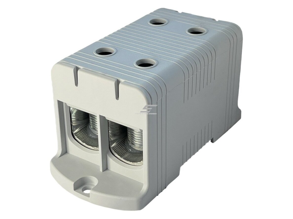 Galios paskirstymo gnybtas | 2P | 425/380 A (Cu/Al) | Cu 35–240 mm² / Al 35–240 mm² | 1000 V AC | montavimo plokštė | pilkas (L) | Promfactor Baltic | FT1240F2