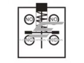 Mechaninis galinės padėties (galinukas) jungiklis su ratuku | 2NO+2NC | 10A | 380VAC | IP65 5