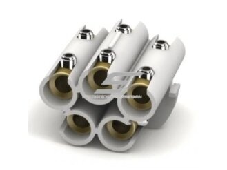 Sujungimo gnybtas | laidams | kabeliams | 5P | 1,5-10mm² | L=40mm | alavuotas | MC510RJ | 8058774264083