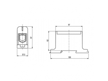 Galios gnybtai 1x35-240mm² kabelių -laidų pajungimui, komunikacijai į paskirstymo skydelį ant DIN bėgelio 1 Galios gnybtai 1x35-240mm² kabelių -laidų pajungimui, komunikacijai į paskirstymo skydelį ant DIN bėgelio 1