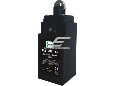 Mechaninis galinės padėties (galinukas) jungiklis su ratuku | 1NO+1NC | IP65 | plastikinis | FLS 15M21Р | Promfactor Baltic | FLS15M21P65 | 4779040159264 Mechaninis galinės padėties (galinukas) jungiklis su ratuku | 1NO+1NC | IP65 | plastikinis | FLS 15M21Р | Promfactor Baltic | FLS15M21P65 | 4779040159264