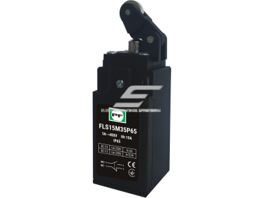 Mechaninis galinės padėties (galinukas) jungiklis su ratuku | 1NO+1NC | IP65 | plastikinis | FLS 15M35Р | Promfactor Baltic | FLS15M35P65 | 4779040159288 Mechaninis galinės padėties (galinukas) jungiklis su ratuku | 1NO+1NC | IP65 | plastikinis | FLS 15M35Р | Promfactor Baltic | FLS15M35P65 | 4779040159288