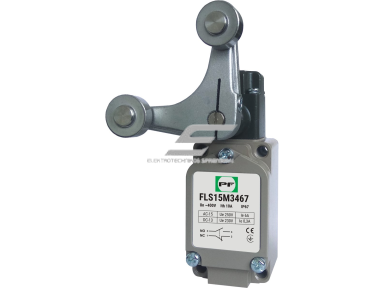 Mechaninis galinės padėties (galinukas) jungiklis su ratuku | 1NO+1NC | IP67 | metalinis | FLS 15M34 | Promfactor Baltic | FLS15M3467 | 4779040159363 Mechaninis galinės padėties (galinukas) jungiklis su ratuku | 1NO+1NC | IP67 | metalinis | FLS 15M34 | Promfactor Baltic | FLS15M3467 | 4779040159363